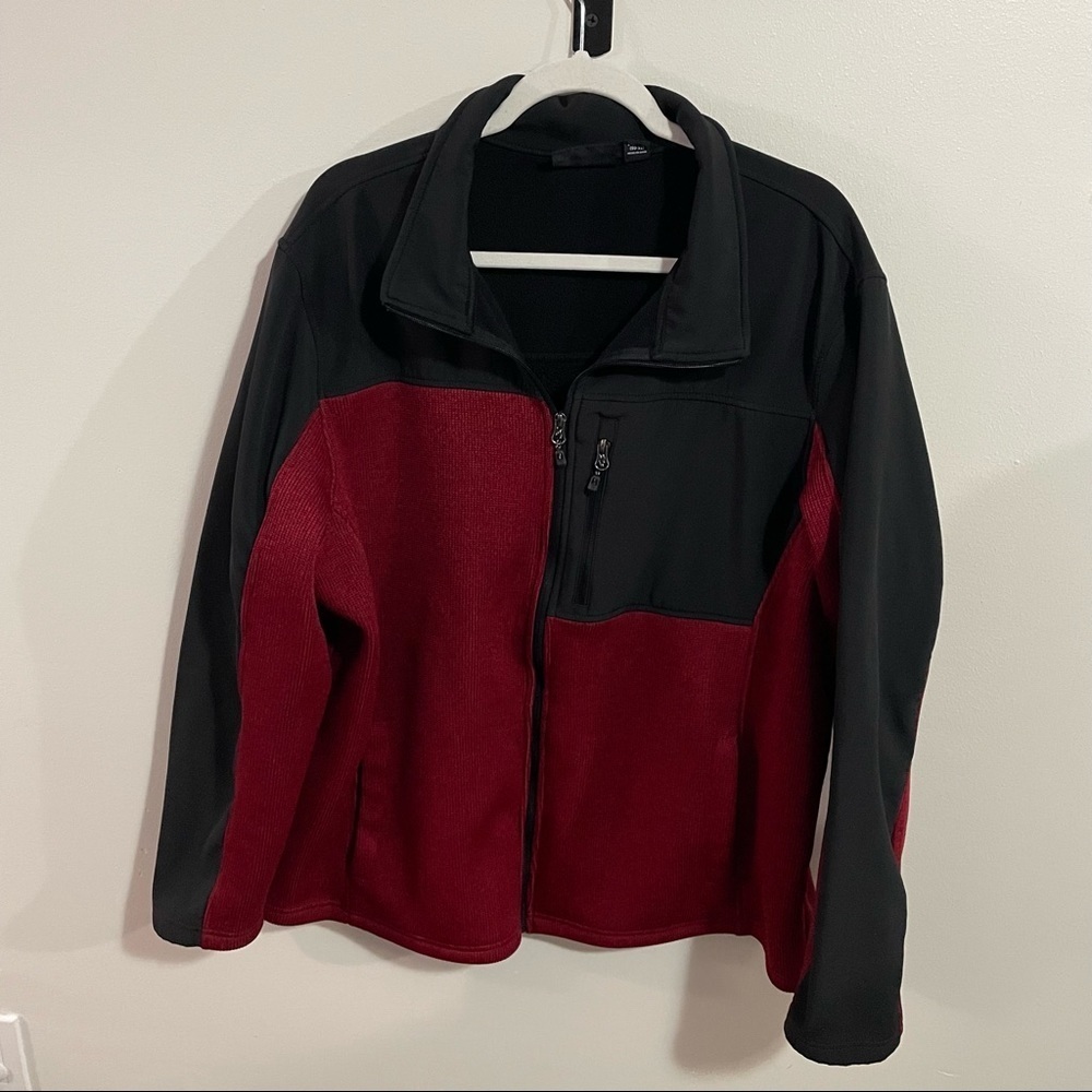 Swiss Tech fleece fall Winter Color Block jacket Size 2XL
